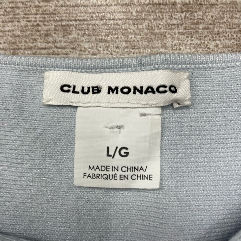 Club Monaco Light Gray Crop Top - Picture 2 of 6